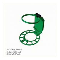 Foldable Belt Drink Holder Plastic Snap-on Beverage Holder Circular Loop Waist Accessory Green