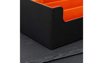 3-Row Card Storage Box Soft Flannel Lining Large Trading Card Case Deck Holder Box Secure Closure