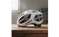 Single-Piece Molded Shell Aero Bike Helmet Adjustable Chin Strap Road Bike Helmet Light Compatible