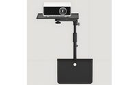 Flat Base Telescopic Display Device Stand Locking Knob Height Adjustable Display Device Stand for Bedside Cabinet