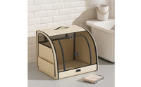 Foldable Pet Carrier Collapsible Soft Dog Crate with Mesh Openings Pet Carrier with Mesh Openings Easy-Clean Kennel Space-Saving