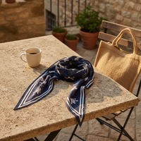 Korean Style Triangle Scarf for Women, Versatile Imitation Silk Printed Shawl, Decorative Neck Scarf