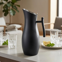 Stainless Metal Water Pitcher 2,000 Ml Side Handle Pitcher Single-Piece Drinkware