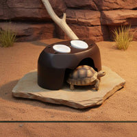 Pyramiding Control Humid Hide House Moisture Retaining Tortoise Shelter Cave Easy to Clean Tortoise Hide Cave Sturdy Material for Humidity Area
