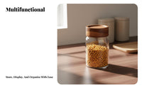 Miniature Storage Bottle Chinese Aesthetic Transparent Collection Jar Transparent Storage Canister Crystal Clear