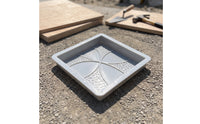 Paving Mold with Floral Pattern Square Walkway Mold Path Maker Textured Walk Maker Reusable for DIYers, Garden Paths, Patios