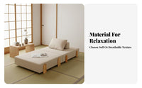 6 Pieces Japanese design Modular pad Sofa Set Foldable transformable Couch Multi-Functional Floor Seating Space Saving for Apartment Dwellers, Students, Young Adults, Bedroom, Lounge Area