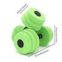 Water Aerobics Dumbbells Molded Aquatic Exercise Dumbbells Lightweight Aquatic Hand Buoys for Beginners