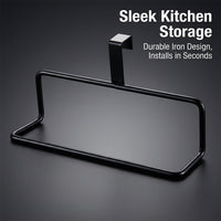 Cabinet and Closet Metal Kitchen Towel Rail for Hanging Cloths, Modern Minimalist Hook and Holder for Students