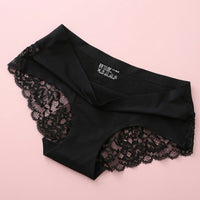 Underwear Women Briefs with Lace Trim and Breathable Mesh, Ladies with Gusset, Knickers Mid Rise Design for Everyday Comfort