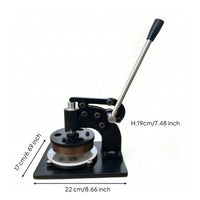 Manual Sample Cutter with Backing Pads Compact Disc Sample Cutter Bench-Top Cutting Tool for Technicians, Material Testing