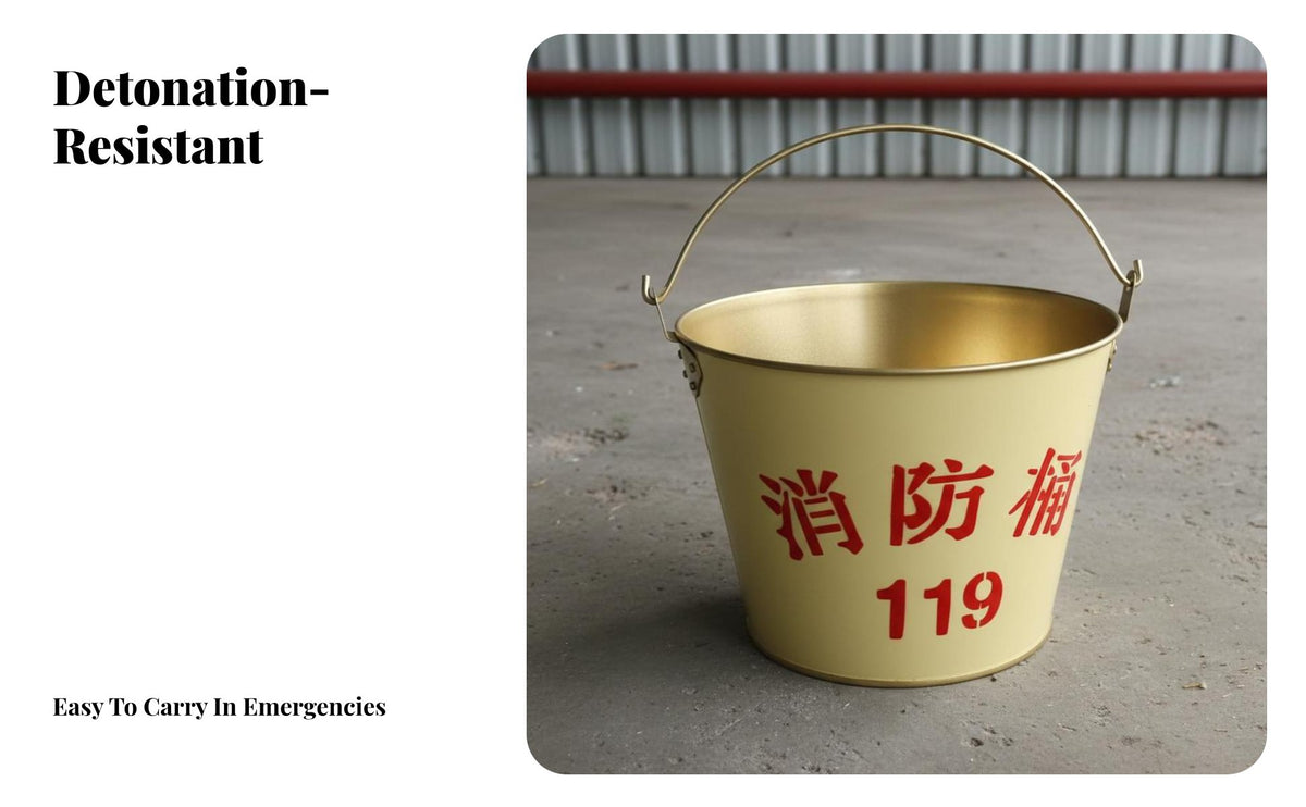 Anti Blast-Resistant-Proof Shovel Heavy-Duty Aluminum Fire Container Non-Ignition Source Ing Fire Shovel for Emergency Responders, Industrial Workers, Maintenance Crews, Hazardous Environments Plants, Oil and Gas Facilities