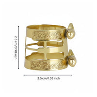 Saxophone Ligature Adjustable Screw Sax Instrument Connector Ligature Easy Installation Oscillator Holder for Stage Performance