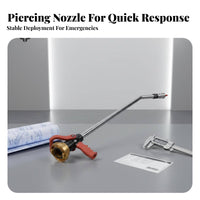 High Pressure Firefighter Piercing Nozzle Wall Penetrating Water Angled Demolition Nozzle for Firefighters, Emergency Responders, Rescue Teams, Structural Fires, Fire Scenes