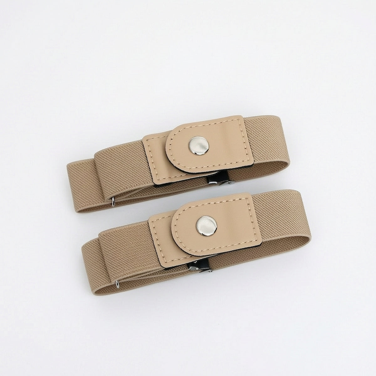 Adjustable Elastic Waist Adjuster Straps Comfortable Pants Adjuster with Snap Tab Flexible Elastic Waistband Reusable for Everyday Wear