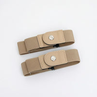 Adjustable Elastic Waist Adjuster Straps Comfortable Pants Adjuster with Snap Tab Flexible Elastic Waistband Reusable for Everyday Wear