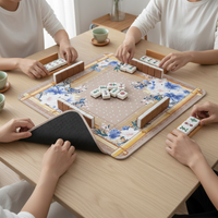 Mahjong Table Mat Non-Slip Wear-Resistant Sound-Dampening Tablecloth