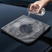Double Sided Car Drying Towel for Automotive Use Cleaning, Streakless Cloth with 0.3 Denier Microfiber