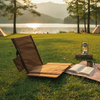 Lightweight Folding Camping Chair Compact Camping Chair with Backrest Cushioned Furniture Collapsible for Campers, Anglers, Picnics