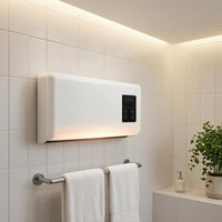 Wall-Mounted Electric Heater Compact Electric Wall Heater Rounded-Corner