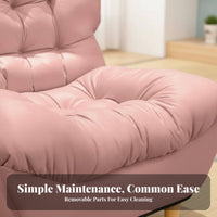 Foldable Design Adjustable Floor Lounger Space-Saving Adjustable Sleeper Chaise Folds Flat Lazy Sofa Converts to Bed for Apartment Dwellers, Students, Bedroom, Small Areas, Dorm Room, Reading Nook