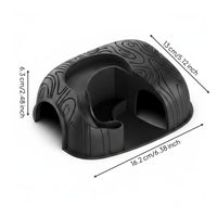 Reptile Food and Water 2 in 1 Two Entry Reptile Shelter Easy to Clean Hide Cave for Geckos, Reptiles