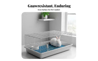 gnawResistant Slatted Footrest mat Easy to Clean Hutch Liner Non-Slip Surface enclosure Floor Mat cleanable Reusable for Small pet Owners, Playpens