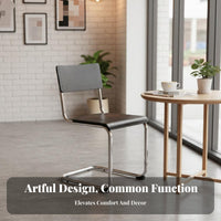 halfwayvintage Modern design S-Shaped Chair Ergonomic contour Indoor Seating Minimalist Aesthetic Space-Saving for Design aficionados, Apartment Dwellers, Dining Room, Office, Kitchen, Bedroom