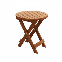 Tea Table Folding Design Sturdy Wood Portable for Tea Room