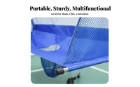 Floor-Standing Table sphere Catch portable sphere-catching mesh with casters Portable sphere Catching mesh Easy Installation Training Aid long-lasting Construction for Coaches, Athletes, Home Use, Gymnasium, Schools, Game Room