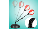 Weighted Base Children's Freestanding Speed Bag Stress Relief Kids Striking Bag Stand Develops Hand-Eye Coordination Freestanding Speed Ball Fast Rebound Mechanism for Beginners, Boys, Toddlers, Indoor, Home Gym, Playroom