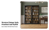 Multi-Tier shelving unit Vintage thesign Display Cabinet Large Capacity Shelving Unit for Home thecorators, Office Workers, Living Room, Library, Bedroom