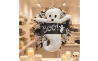 Halloween Wreath Stuffed Door Wreath with Festive Decoration for Window