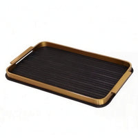 Leather Tray Contemporary Tray with Handles Decorative for Washroom