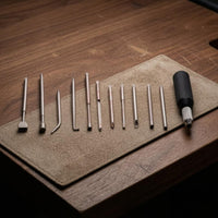 Long Metal Shafts Grand Piano Adjustment Kit Black Cylindrical Handles Piano Regulation Kit Textured Grip