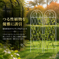 Iron Garden Arch, White, Trellis for Climbing Plants, Roses, Clematis, Support, Garden, Design, 171-200cm