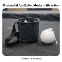 Adjustable Belt Climbing Chalk Bag Portable Rock Climbing Chalk Bag Fleece Lined Athletic Gear Lightweight for Climbers, Athletes, Weightlifters, Outdoor, Gym, Functional Fitness