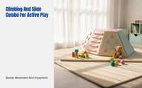Soft PU Climbing Slide Set, Round Tactile Training Equipment, Kids Indoor Play Toy