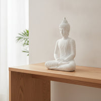 Meditating Buddha Statue Resin Buddhist Figurine Small Mini Buddha Statue Minimalist for Buddhists, Meditators, Meditation Corner, Altar, Tea Room, Entryway
