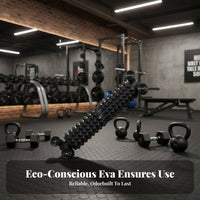 Spiky Foam Roller with Stand Flexibility Roller with Bracket Ergonomic Design for Athletes, Beginners, Home Gym