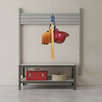 Multifunctional Gear Hanger with Hooks Long-Lasting Sports Gear Organizer Adjustable Rack Heavy-Duty for Baseball Players, Garage, Fence