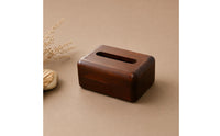 Wooden Tissue Box Cover Decorative Walnut Tissue Box Cover Smooth Surface for Dining Table, Bedroom