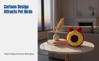 Bird Bed, Thick Plush Warm Bird Bed, Parakeet Cockatiel Lovebird Winter Sleeping House, Cute Design, Easy to Wash, Random Color