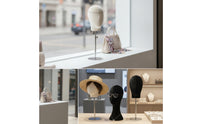 Mannequin Head Stand Velvet-Covered for Retail Stores