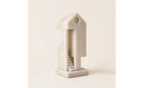 Architectural Sculpture Modern Abstract Sculpture Flat White Tabletop Decor for Aesthetic Minimalism Fans