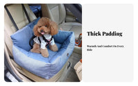 Safety Straps Dog Car Seat easy-clean Cover foldable Pet Travel Box Padded Interior creature travel crate Stable Design for travelers, Cat Owners, journey journeys, Home