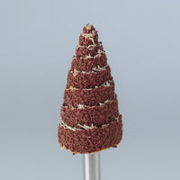 50 Pieces Sandpaper Bits Polishing Conical Grinding Head with 6 Mm Shank Smooth Conical Sanding Cone with Shank for Craftsmen, Metalworking