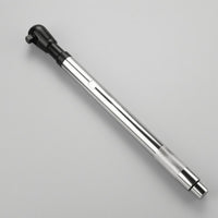 1/2-Inch Drive Ratchet Wrench Chrome and Black Square Drive Ratchet Wrench Full Polished Hand Tool for Automotive Repair