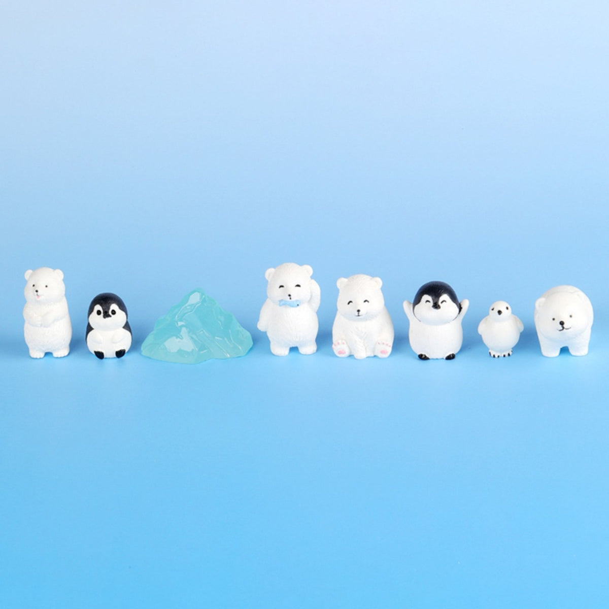Polar Bear Penguin Resin Animal Desktop Aquarium Decor DIY