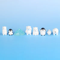 Polar Bear Penguin Resin Animal Desktop Aquarium Decor DIY
